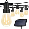 Guirnalda Solar Led 10 Metros 10 Ampolletas Led Luz Cálida