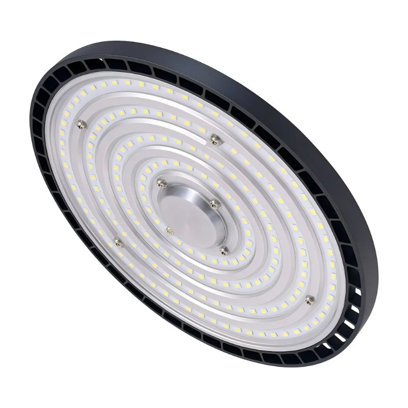 Foco Led Campana Plano Ufo 200w Industrial 20.000 Lumenes Ip65 6000k