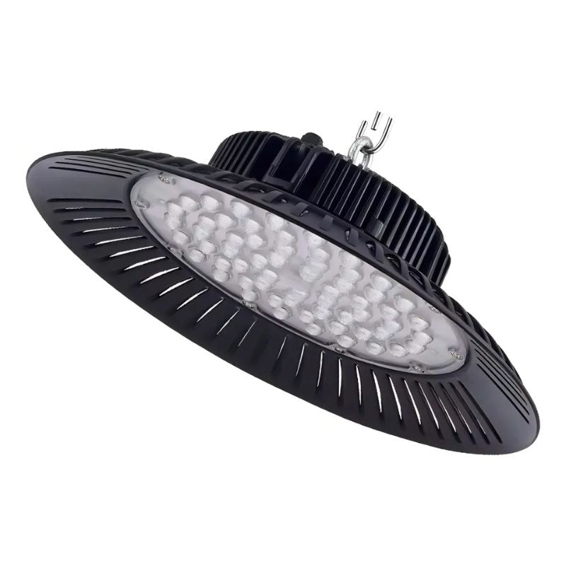 Lámpara Industrial LED Tipo UFO 200W Blanca con Protección IP65