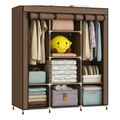 Ropero Armable Organizador Ropa Tela Reforzada 130x45x175 Cm Closet Portátil