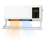 Calefactor de Pared Aire Frío Calor 1800w con Control Remoto blanco