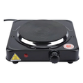 Anafe Cocina Eléctrica Simple Plato 1 Hornalla 1000w A/inoxi Color Negro
