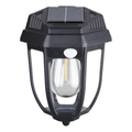 Farol Solar Pared Sensor Movimiento IP65 Luz Cálida Negro Exterior