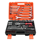 Caja Herramientas Set Kit Juego Dados Chicharra Llaves Corona 82 Piezas