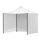 Lona Repuesto Pared Lateral Toldo Plegable 3x3 Mts Jardin Color Blanco