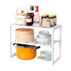 Estante Organizador Ajustable blanco Cocina Multiuso