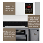 Calefactor de Pared Aire Frío Calor 1800w con Control Remoto blanco