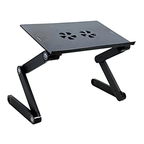 Soporte Notebook T9 Ajustable Giratorio 360° Con Ventiladores y Mouse Pad