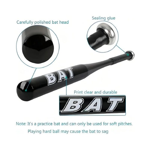 Bate Beisbol Aluminio 70cm Color Negro