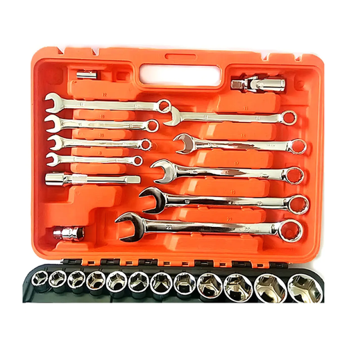 Caja Herramientas Set Kit Juego Dados Chicharra Llaves Corona 82 Piezas