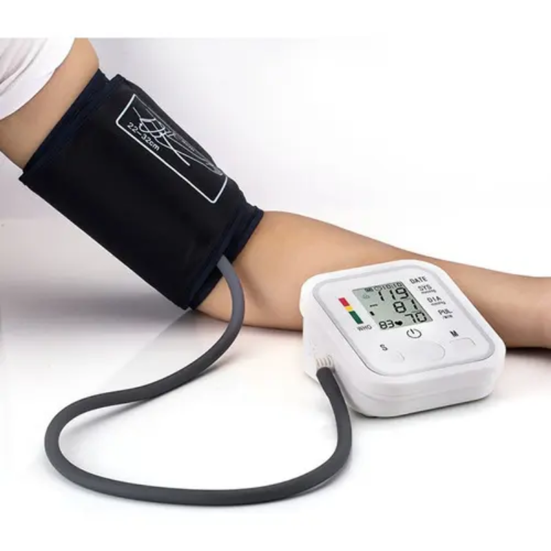 Tensiómetro Digital Medidor Presion Arterial Pulso de Brazo Color Blanco