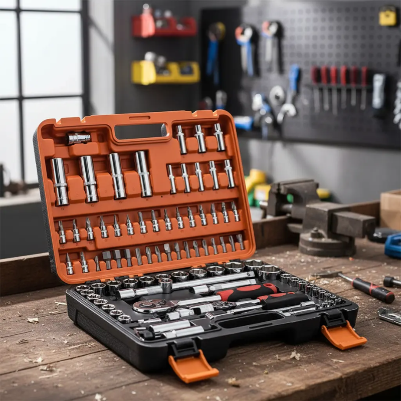 Juego Herramientas 94 Piezas Dados Llaves de Reparación
