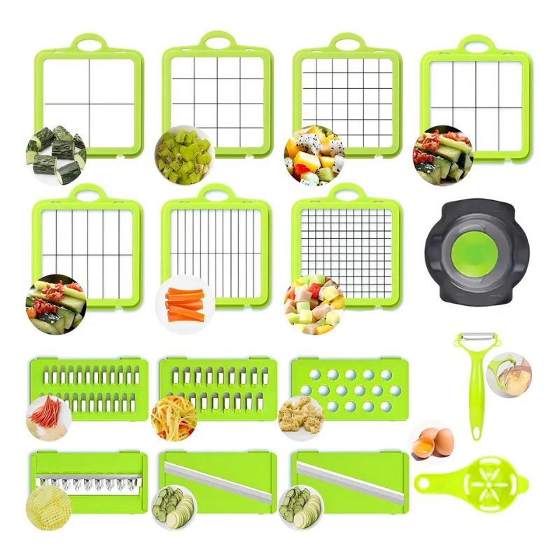 Picadora Cortadora de Verduras y Frutas con Contenedor
