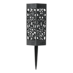 Pack 6 Focos Solares Jardín Negro Luz Cálida Resistente Agua IP65