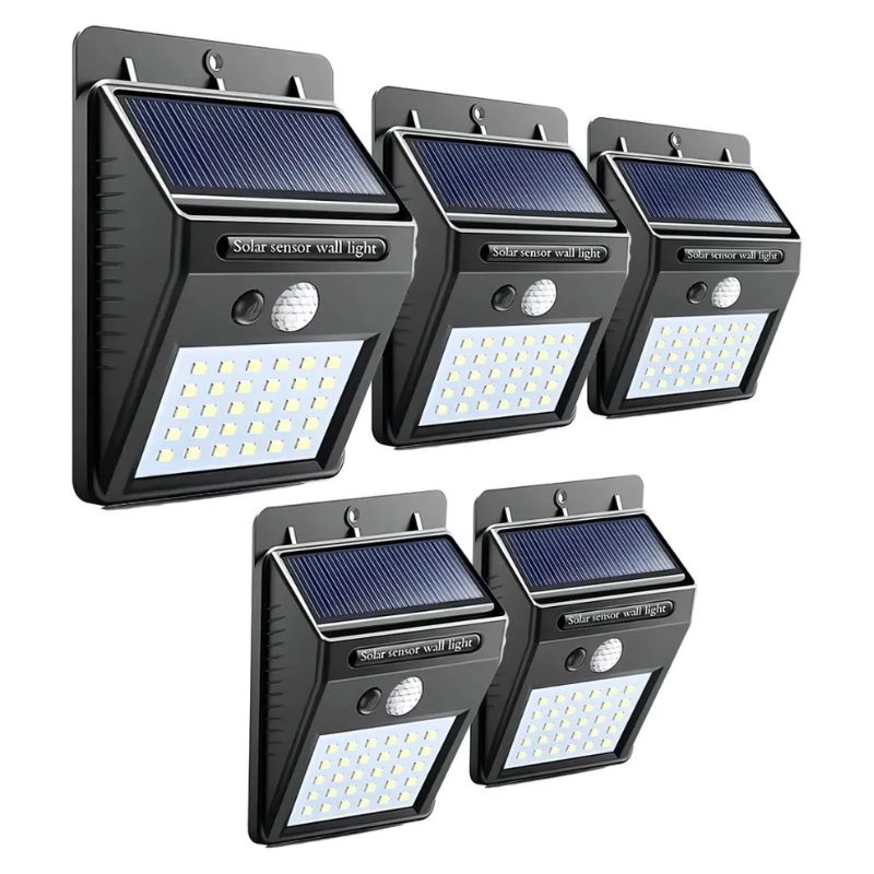 Foco Solar 30 Led 3w Exterior Luminaria Solar Led