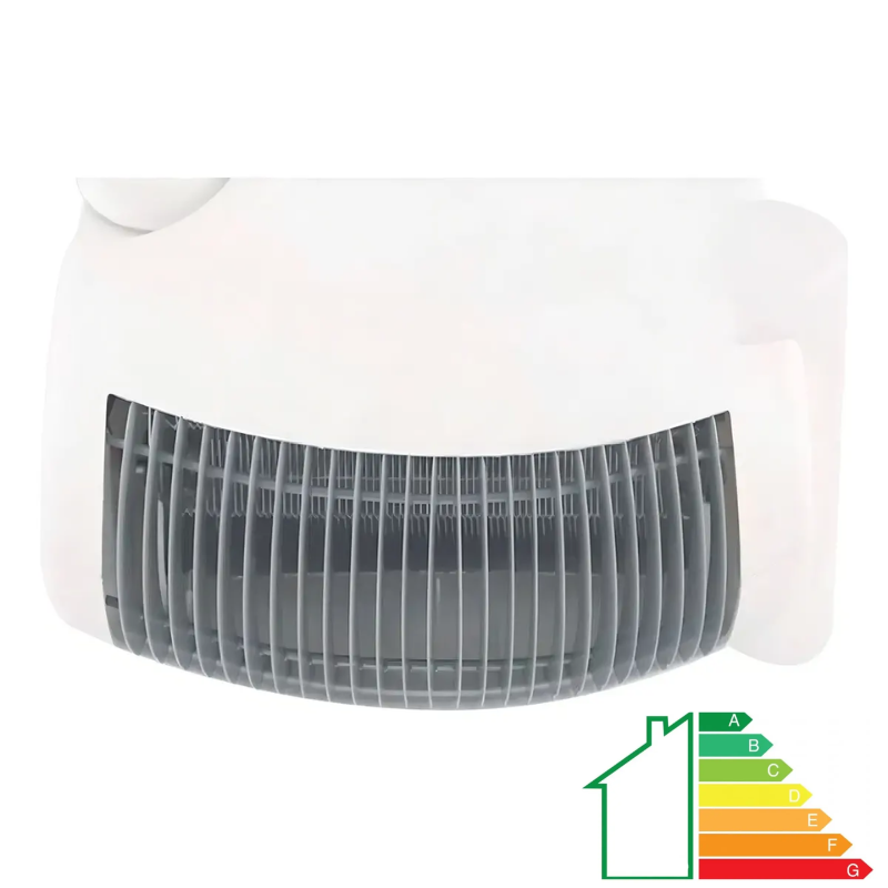 Caloventor Eléctrico Portátil Termoventilador 600W Blanco