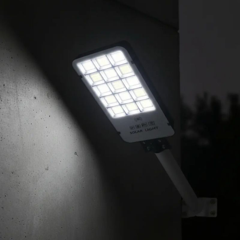 Foco Led Solar Exterior 3000w Soporte Muro 60 Cm Sensor Movimiento Luz Fría