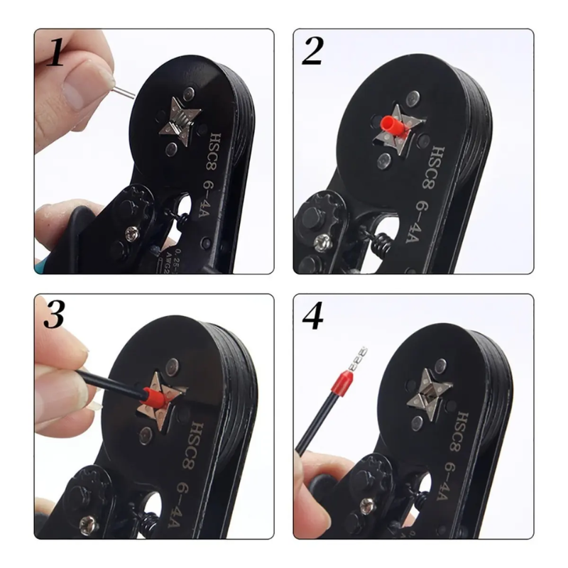 Crimpeadora Multifunción 1200 Terminales Pelacable TEC-4552