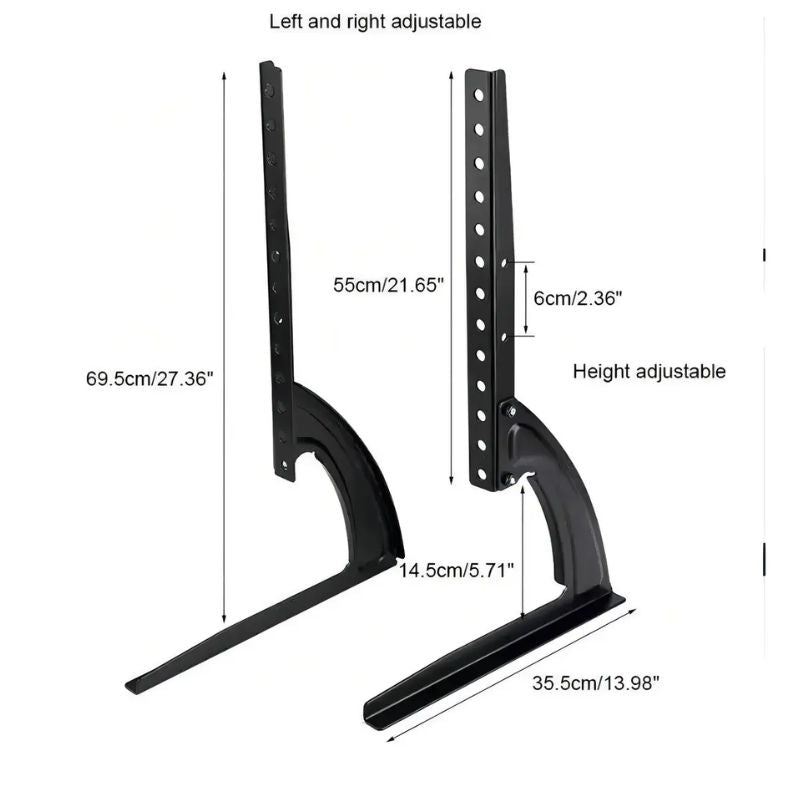 Soporte Base Tv Sobre Mesa Universal De 37 A 75 Color Negro