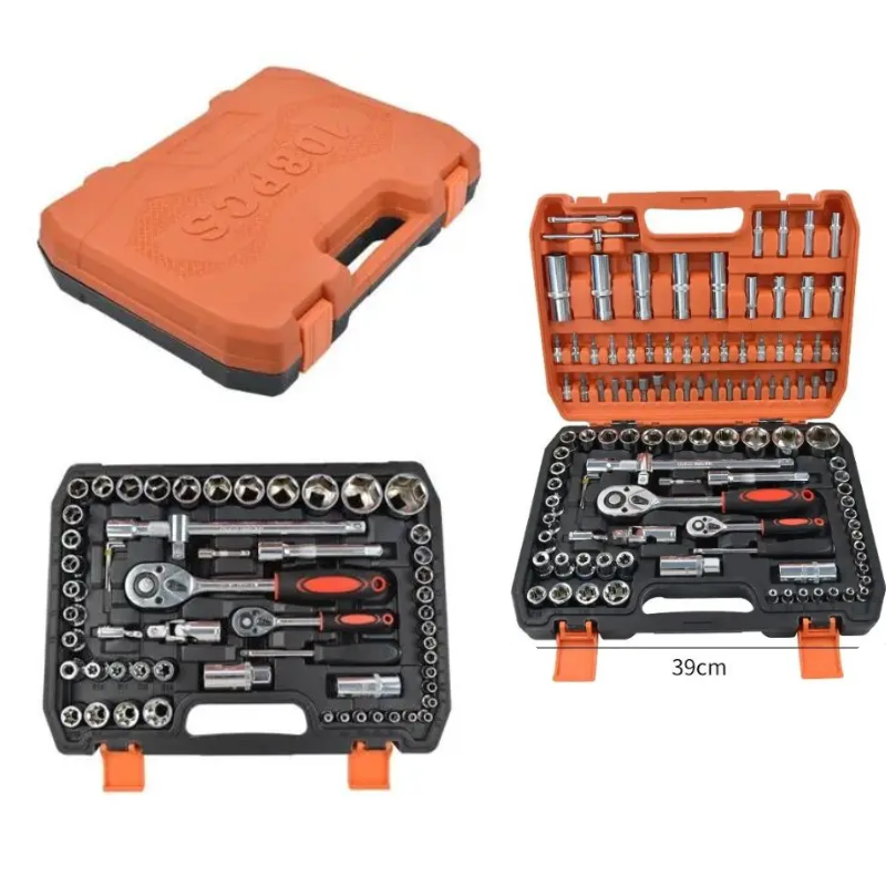 Kit Herramientas 108 Piezas con Caja Transporte Ergonómico