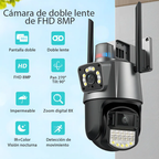 Cámara Seguridad 8MP Exterior Wifi Visión Nocturna 360° PTZ IP66