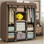 Ropero Armable Organizador Ropa Tela Reforzada 130x45x175 Cm Closet Portátil