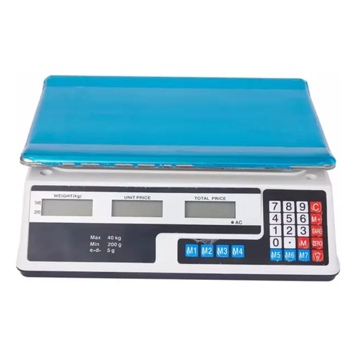 Balanza Comercial Digital 40kg Pantalla LED