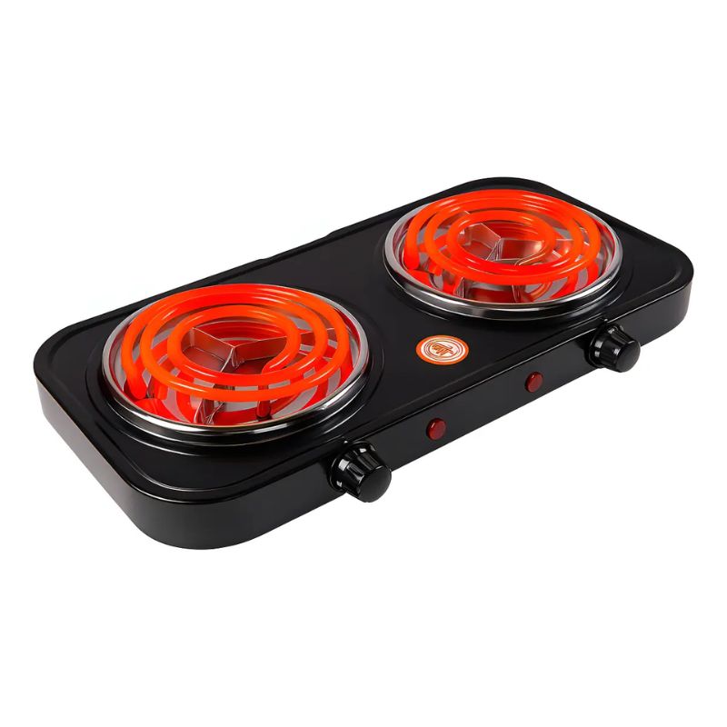 Anafe Eléctrico Doble Espiral 2000w Portátil Cocina Eléctrica