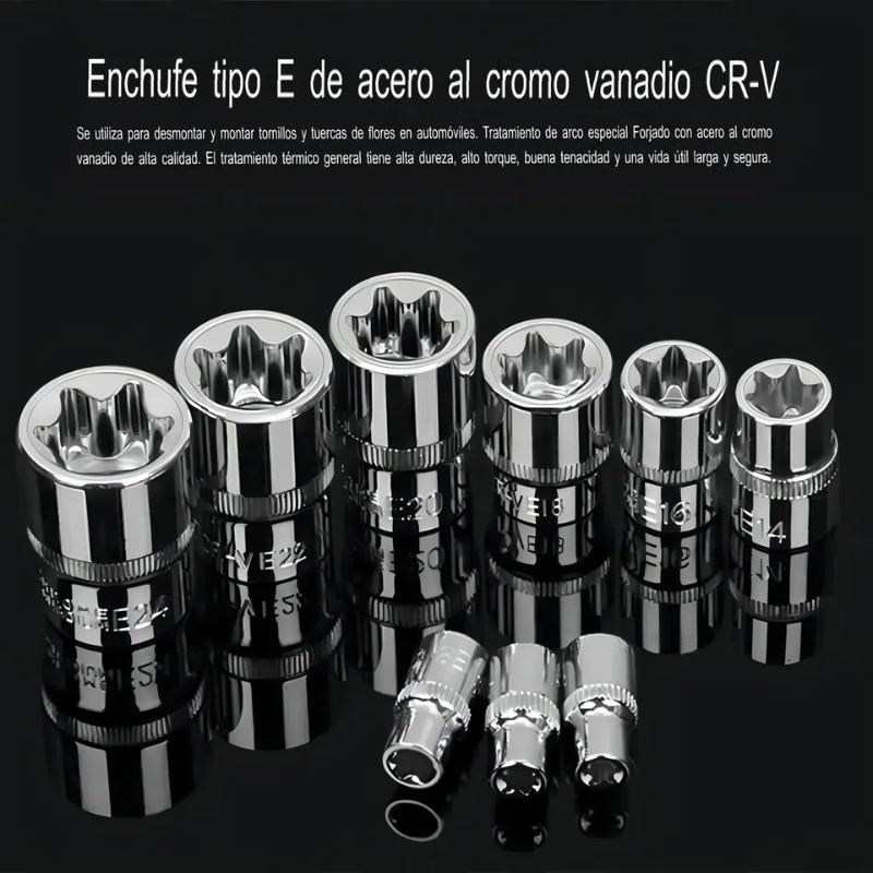 Caja Herramientas Set Kit Juego Dados Chicharra Llaves Corona 82 Piezas