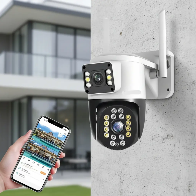 Cámara IP Motorizada Exterior WiFi 3MP Full HD PTZ Visión Nocturna