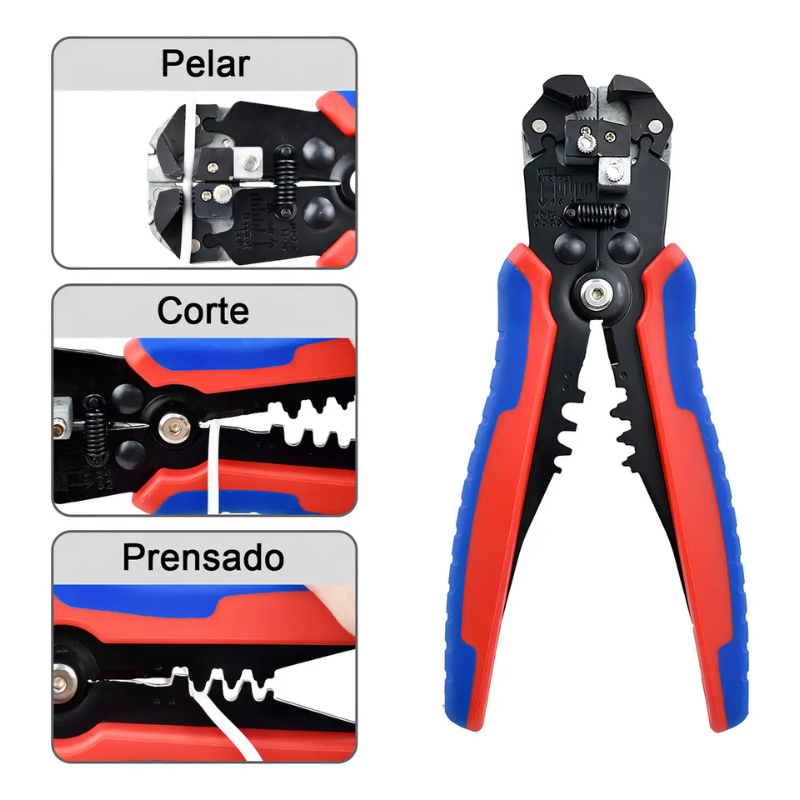 Crimpeadora Multifunción 1200 Terminales Pelacable TEC-4552