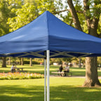 Repuesto Toldo Carpa 3x3m Azul Poliéster Impermeable Protección UV