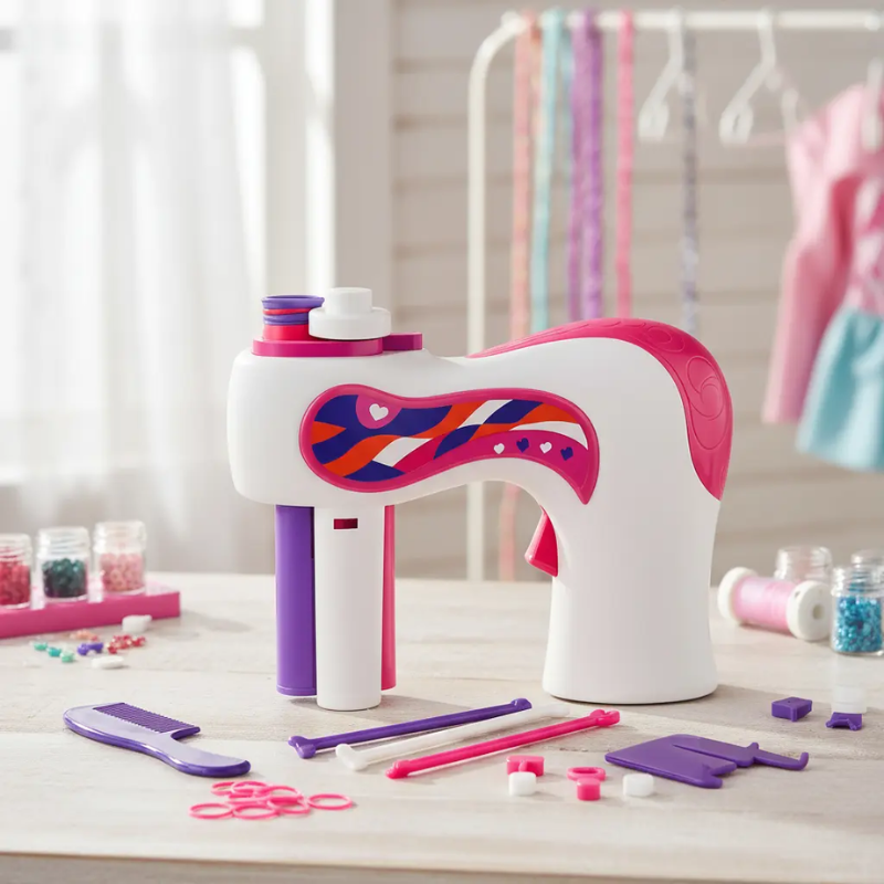 Kit Máquina Trenzadora De Pulseras Brazaletes Niñas Accesorios Completos