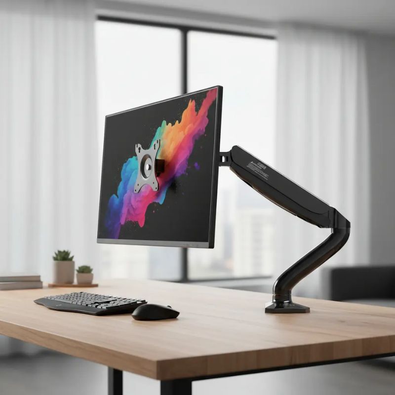 Soporte Articulado Kaloc DS90 Para Monitor Mesa 17-32 Pulgadas Negro