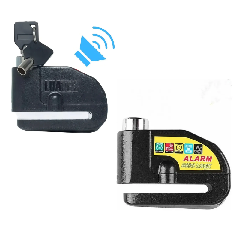 Candado Sml con alarma de sonido y freno de disco para moto