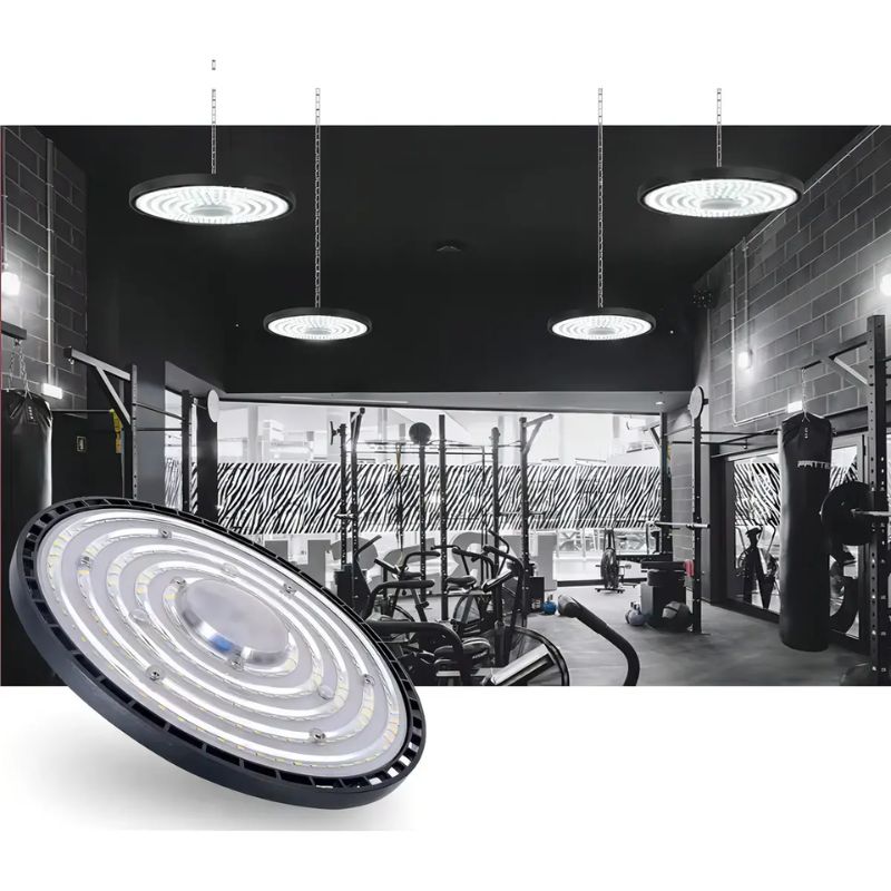 Foco Led Campana Plano Ufo 200w Industrial 20.000 Lumenes Ip65 6000k