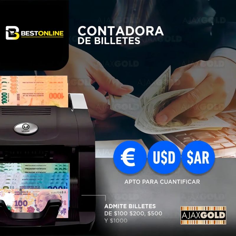 Contadora De Billetes Máquina Cuenta Dinero Falsos Detector