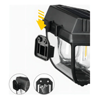 Farol Solar Pared Sensor Movimiento IP65 Luz Cálida Negro Exterior
