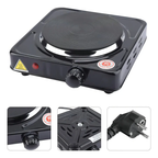 Anafe Cocina Eléctrica Simple Plato 1 Hornalla 1000w A/inoxi Color Negro