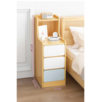 Velador Organizador 3 Cajones 87x34x30 Cm Melamina Moderna Resistente