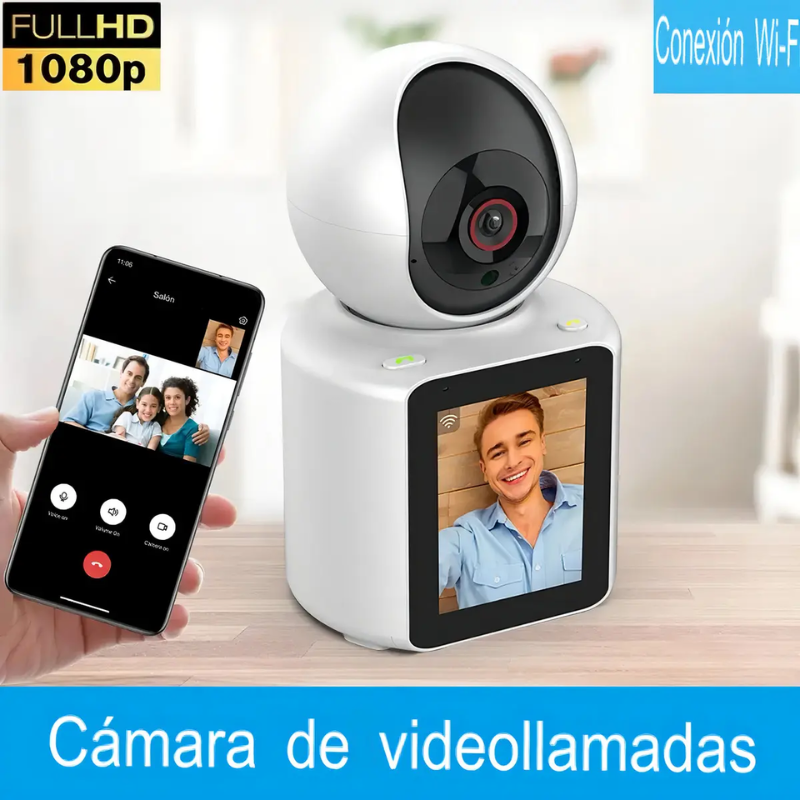 Monitor Bebe Camara Ip Seguridad Vigilancia Niños Wifi Video Llamadas Detección De Movimiento Y Llanto 4 Inch