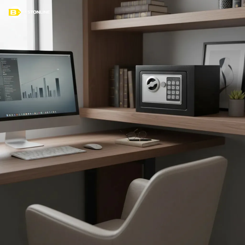 Caja Fuerte de Seguridad Electrónica con Teclado Combinación Llave