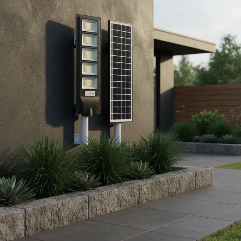 Foco Solar LED para Exterior con Sensor de Movimiento y Luz Fría