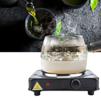 Anafe Cocina Eléctrica Simple Plato 1 Hornalla 1000w A/inoxi Color Negro