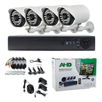 Kit 4 Camaras De Seguridad Con Dvr Interior Y Exterior