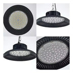 Lámpara Industrial LED Tipo UFO 200W Blanca con Protección IP65