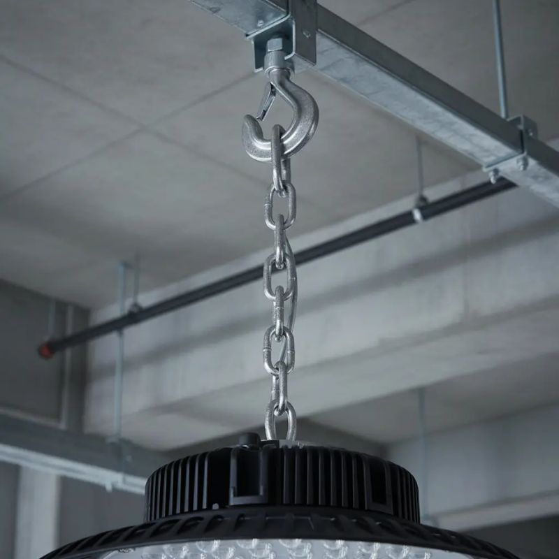 Lámpara Industrial LED Tipo UFO 200W Blanca con Protección IP65