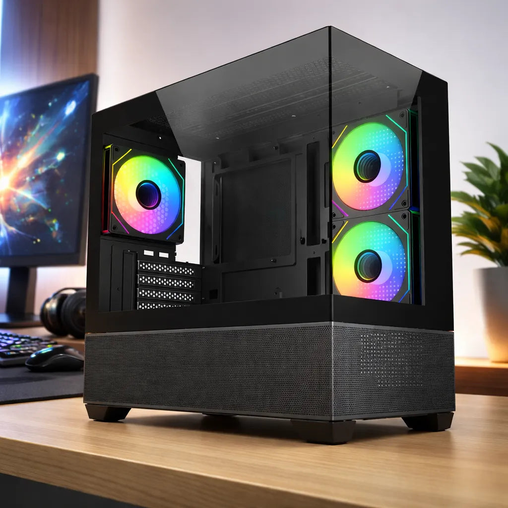 Gabinete Cooler Master Elite 490 Micro Atx/itx Cristal