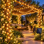 Guirnalda de Luces LED Solar 100 Luces para Exterior Luz Cálida