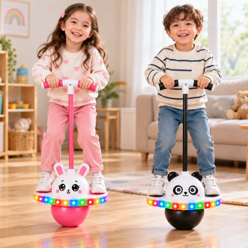 Pelota Saltarina Pogo Infantil con Manillar
